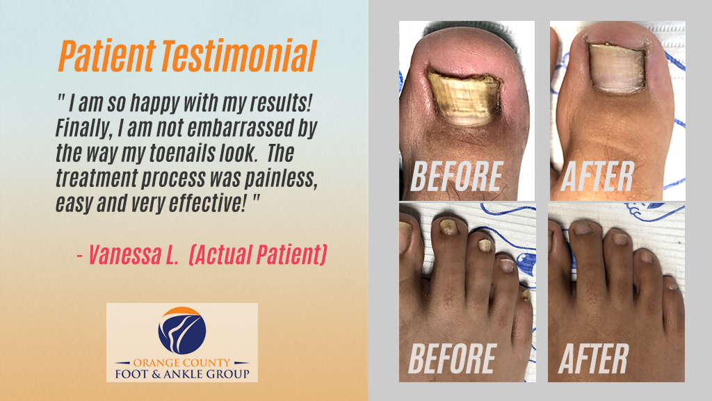 Podiatrist examining foot