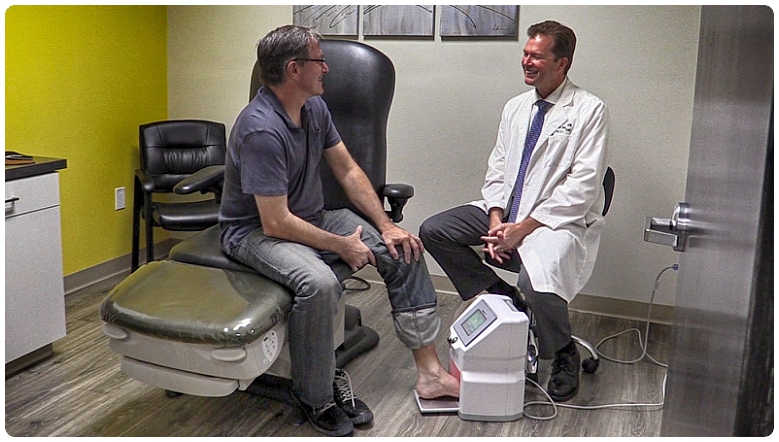 Dr. Bennett and Patient - OCfeet.com