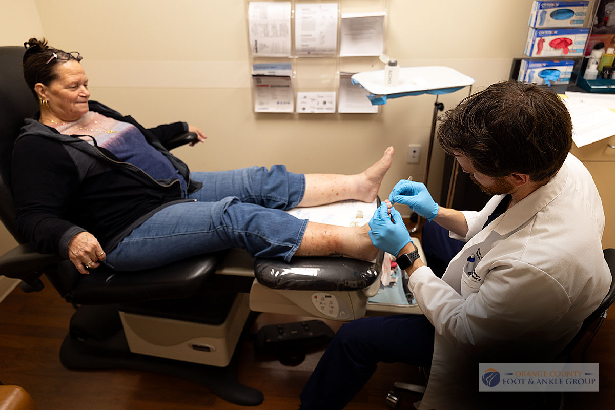 Dr. Hendricks in the office with patient